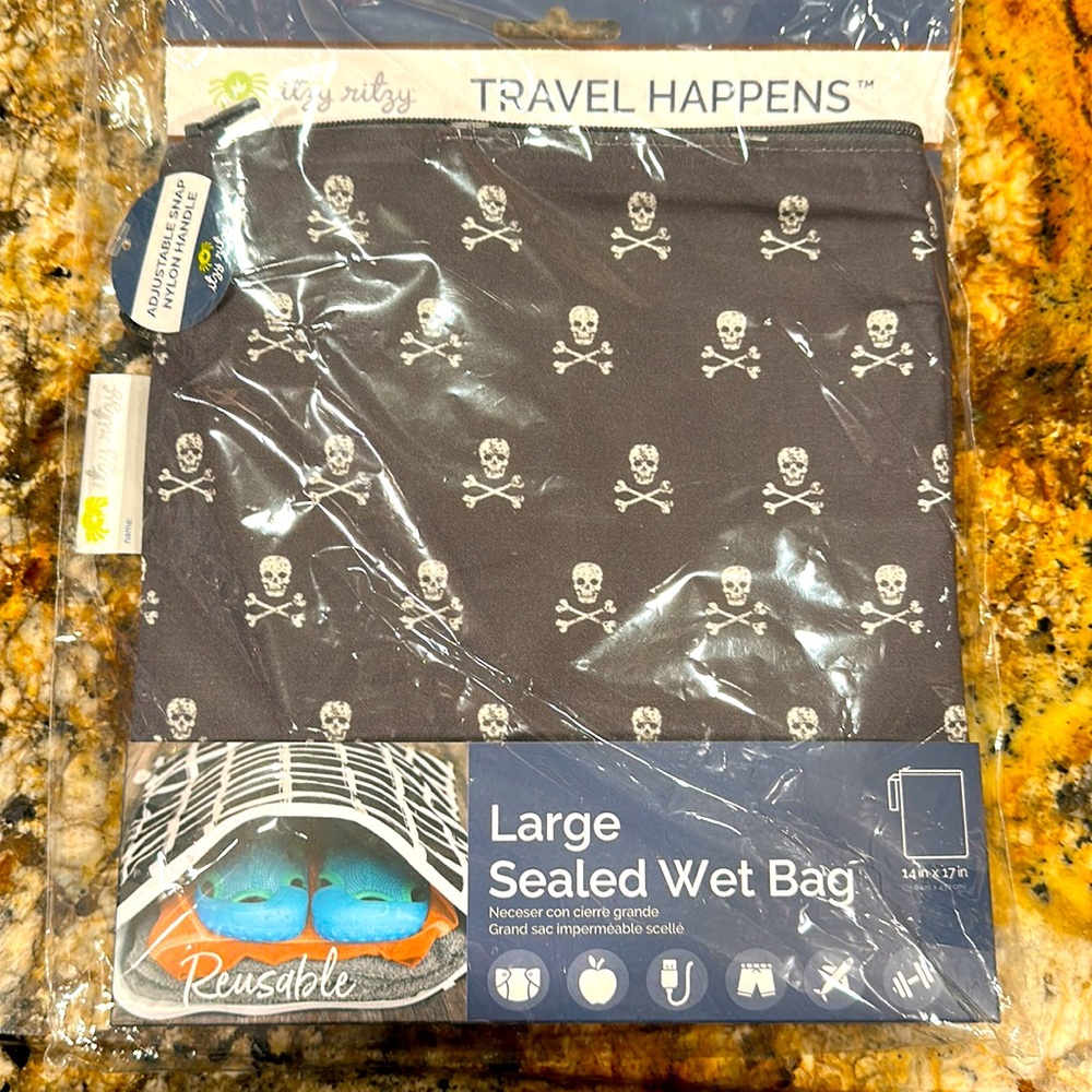 New Itzy-Ritzy reusable and zippered wet bag.